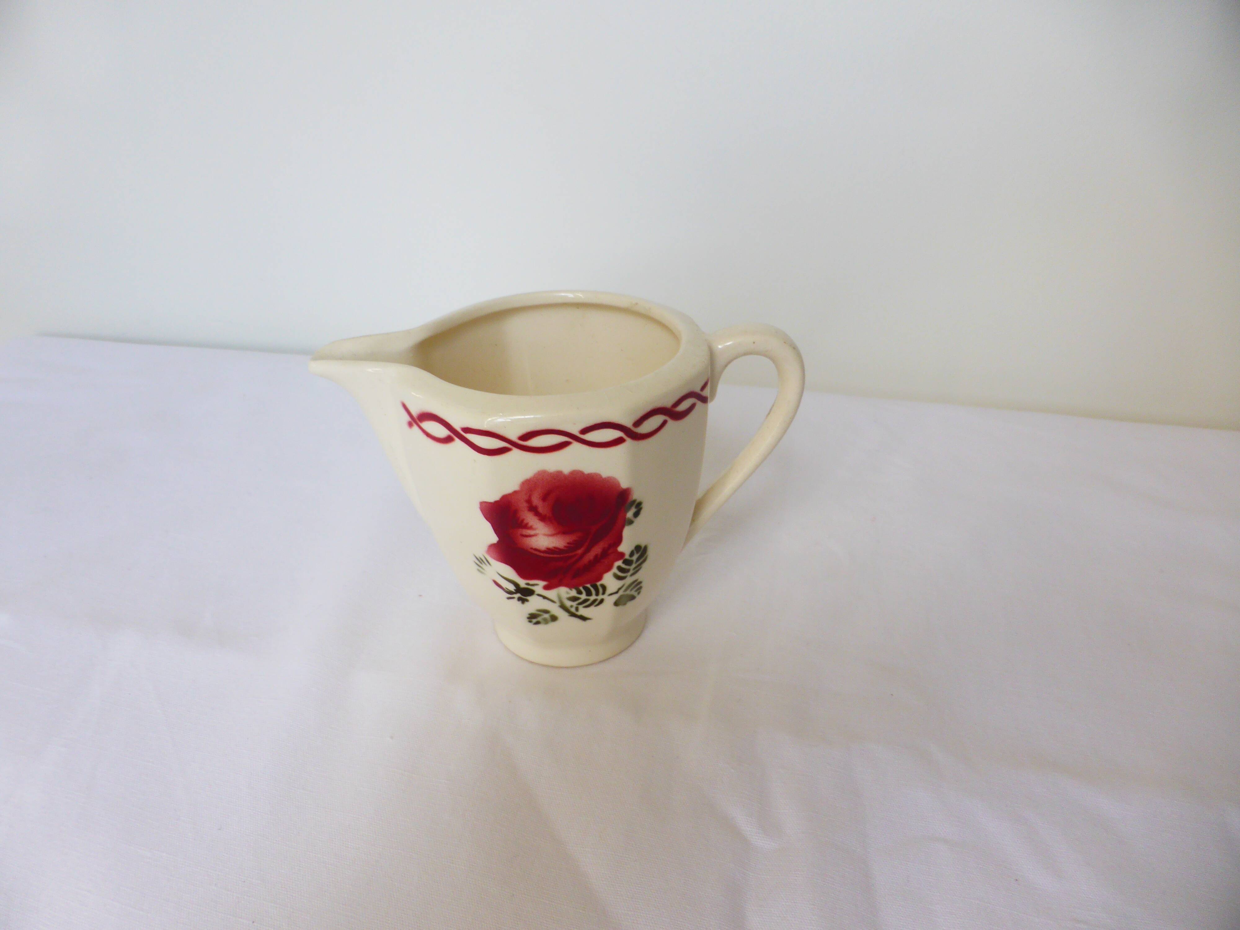 vintage milk jug of Badonviller model Germaine 220657