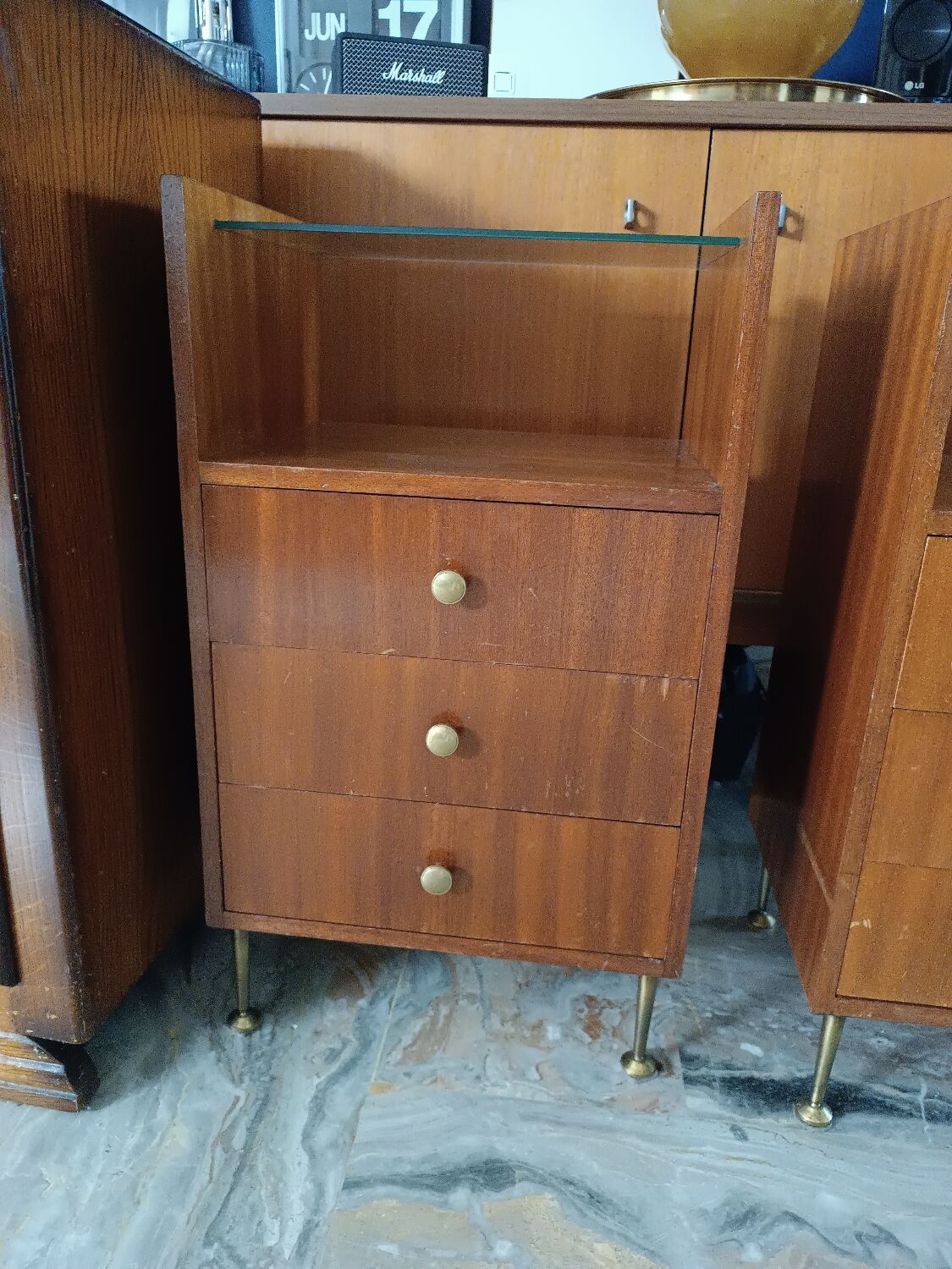 Vintage bedside tables set of 2