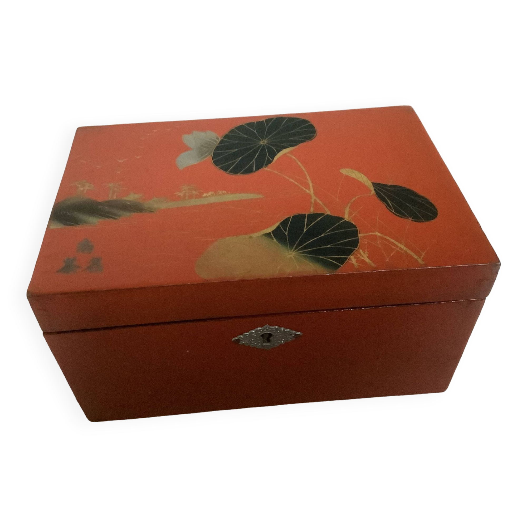 Chaffanjon Indochinese lacquered wooden box