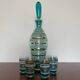 Bohemian glass liquor service from the 60s