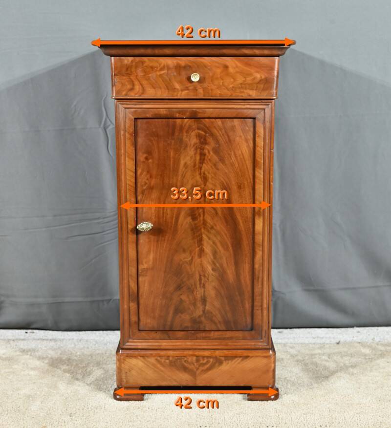 Mahogany Bedside Table, Restoration style – 2nd part 19th century