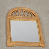 Rattan mirror 54 X 37 cm