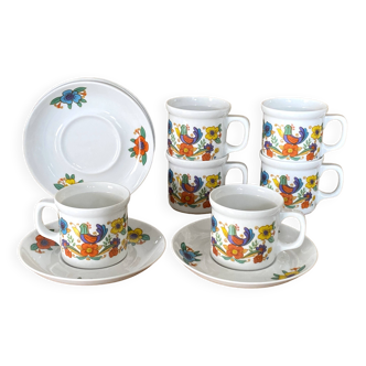 Tasses et soucoupes Royal Tettau Bavaria
