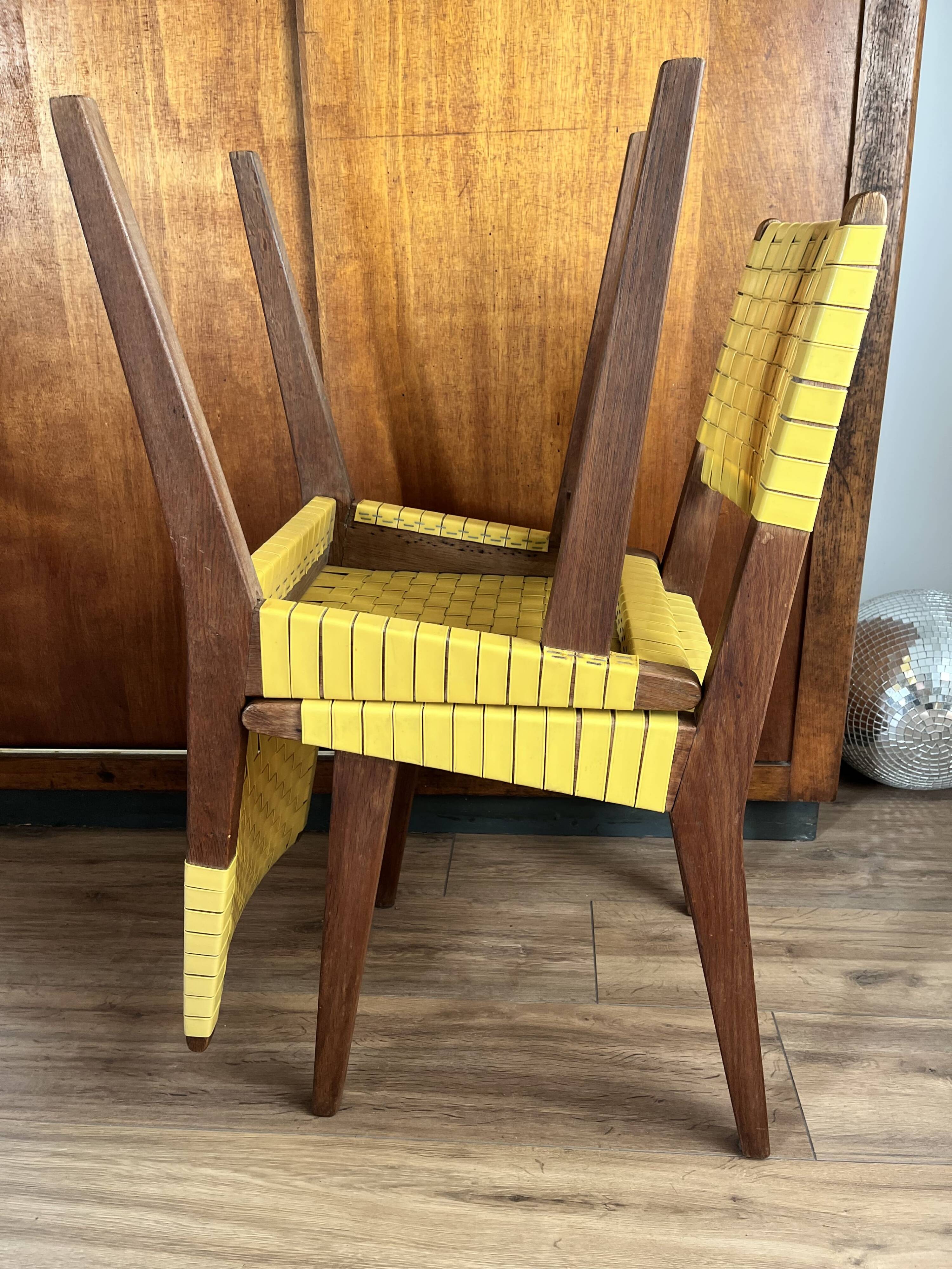 Set of 2 Jens Risom chairs for Knoll