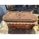 2 cast iron planters from 1900 from Charleville-Mézières, rockery style