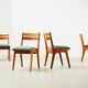 Jens Risom Set of 4 Model 666 Dining Chairs for Knoll U.S.A. 1940s