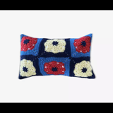 Coussin crochet vintage