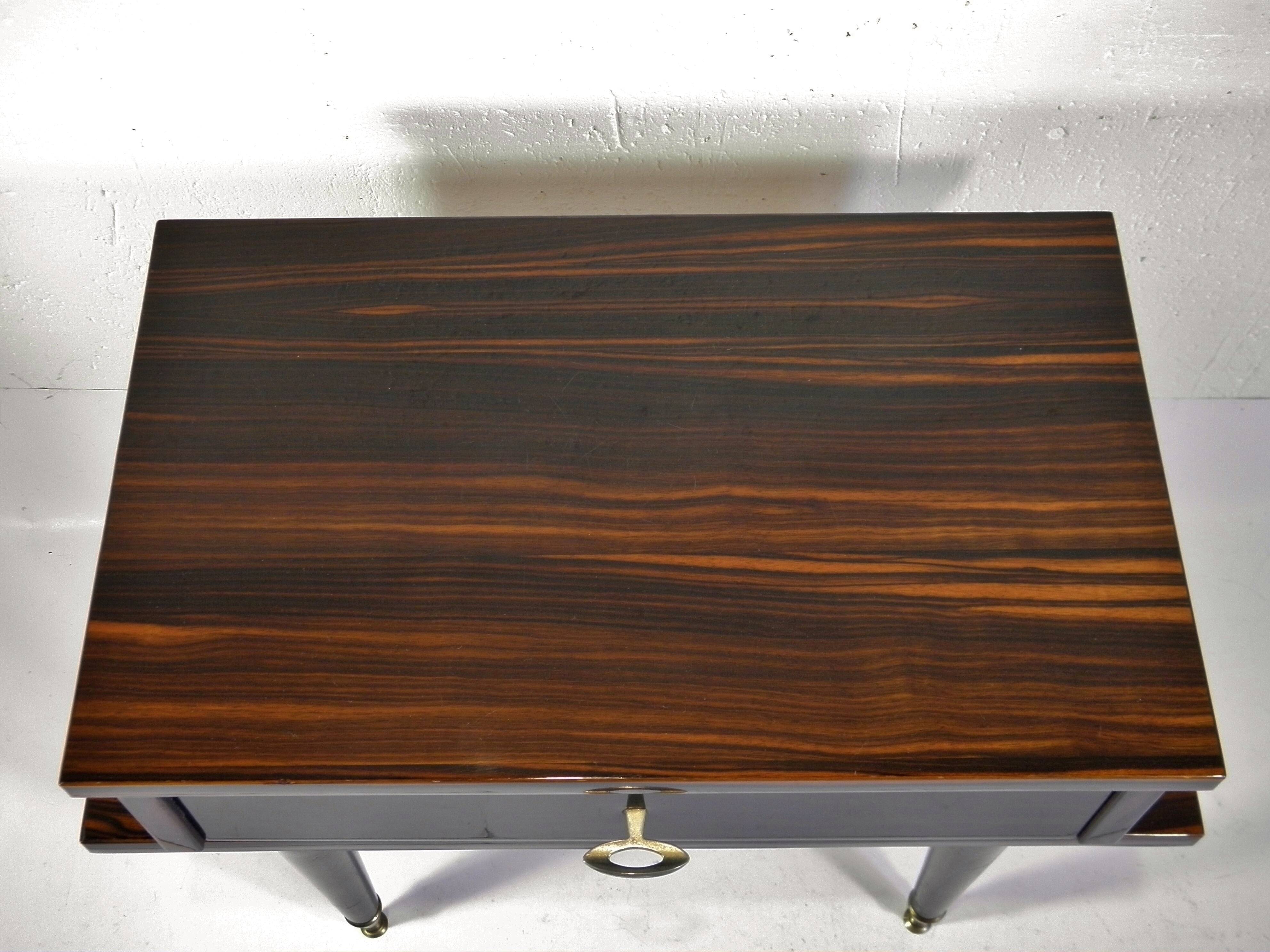NIGHTSTAND in MACASSAR EBONY - 1960s