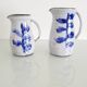 Set of 2 Rochehaut ceramic pitchers (Belgium)