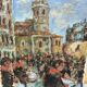 Impressionist Oil Painting on Wood – Semana Santa Tamborada