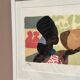 Original Swedish Color Lithograph – “Woman” by Lars Norrman – Signed