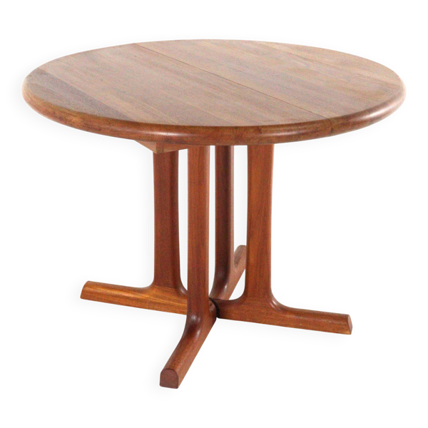 Table à manger ronde extensible 'Hammel' - en teck massif