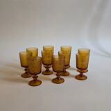 Set of 10 orange glasses