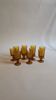 Lot de 10 verres oranges