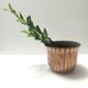Round Embossed Copper Cachepot / Vase in the style of Egidio Casagrande