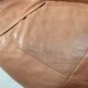 Light leather pouf sofa by Raphael Raffel for Honoré Paris