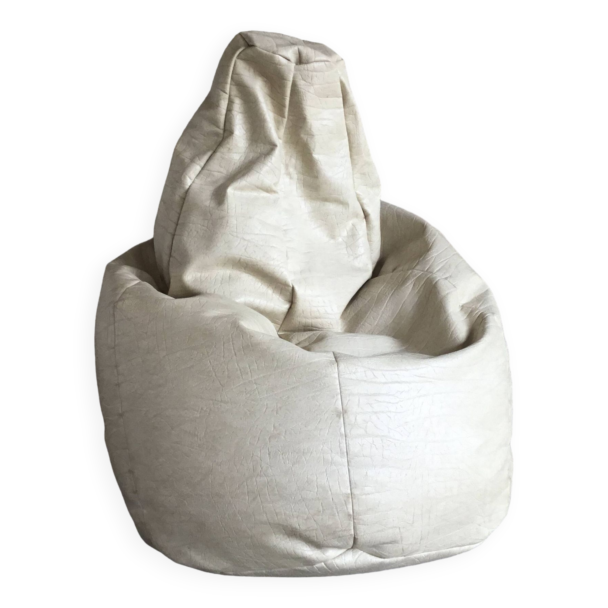 Pear-shaped armchair or pouf - vintage design 1980