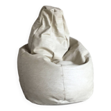 Pear-shaped armchair or pouf - vintage design 1980