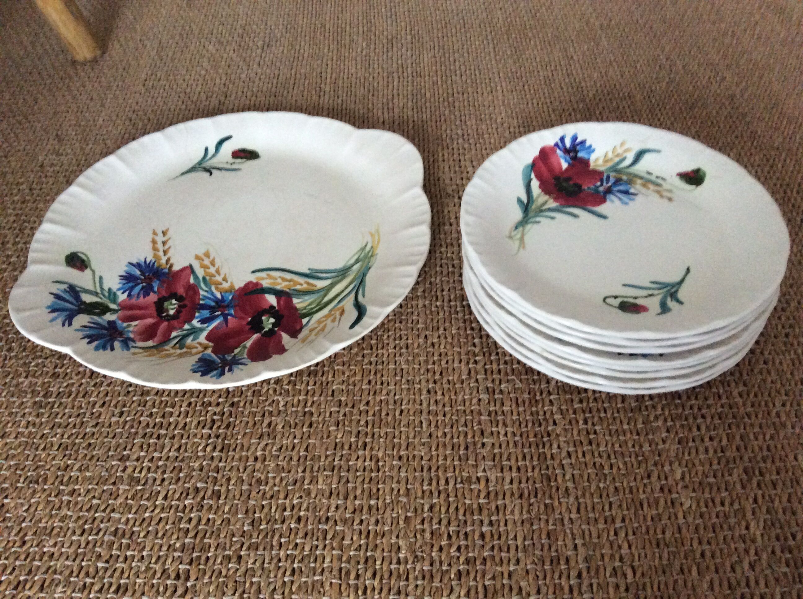 Set de 8 assiettes Vallauris