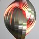 Vintage Space Age pendant light from Lyfa, 1970s