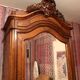 Old wooden bed nineteenth century rocaille style sign camus clermont ferrand