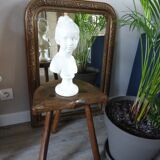Cowhide tripod stool