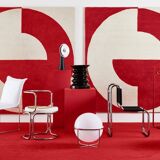 Lampe design Garrault Delord Prisunic Monoprix édition limitée 210 exemplaire signee vintage Space Age opaline
