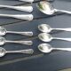Set of 19 cutlery forks spoons large and small louche silver metal