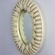 Spanish floral ceramic mirror from Manises, Spain, circa 1970s