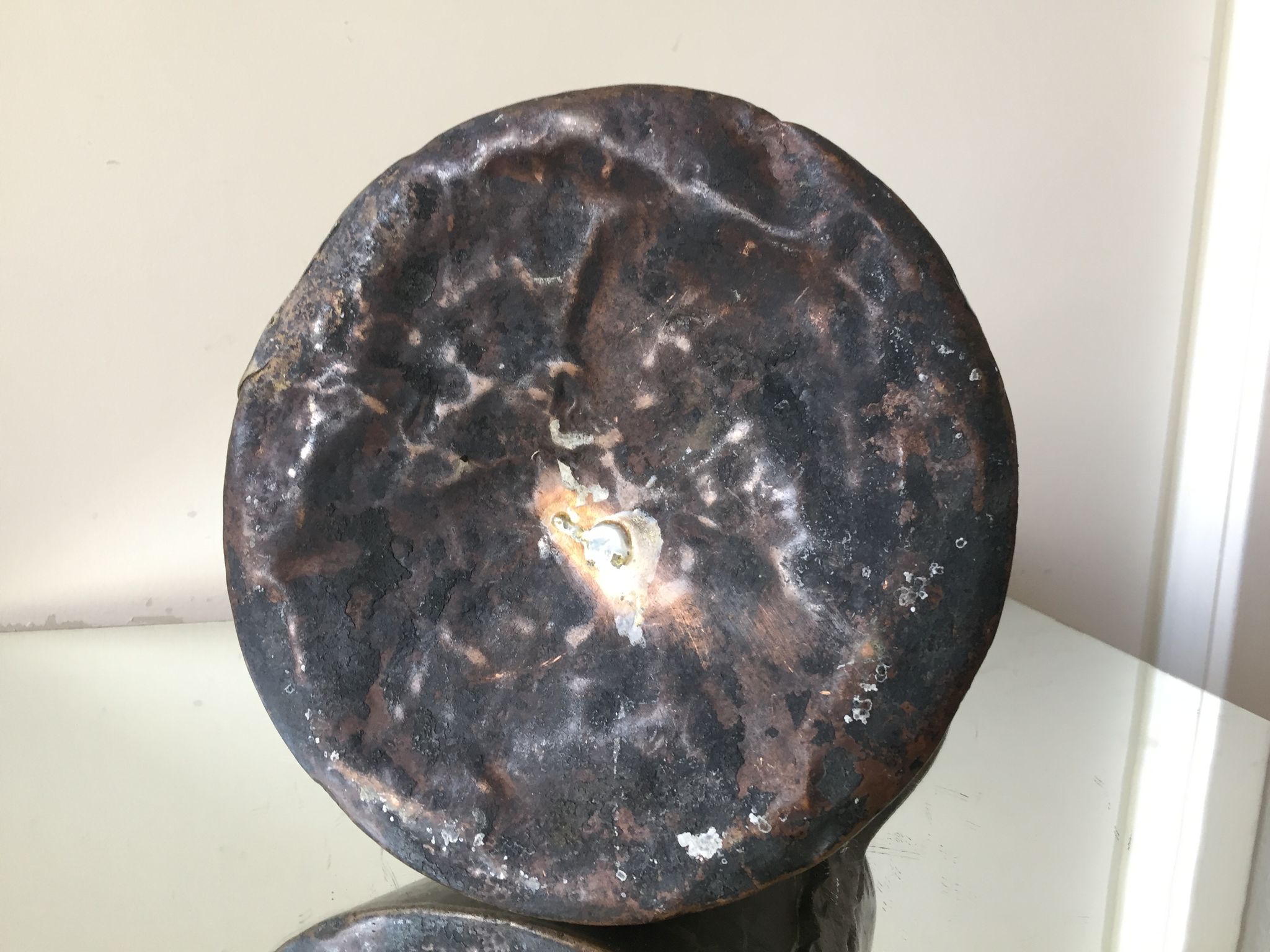 Islamic art ottoman copper ewer antique candleholder