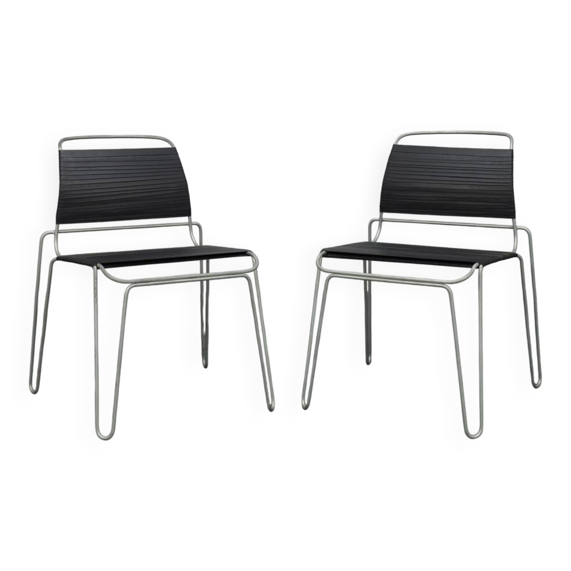 Paire de chaises « Rubber Band » par Tom Dixon, Royaume-Uni, 2005