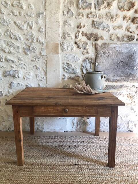 Wooden farmhouse coffee table