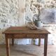 Wooden farmhouse coffee table