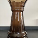 Vintage vase made of smoked glass paste