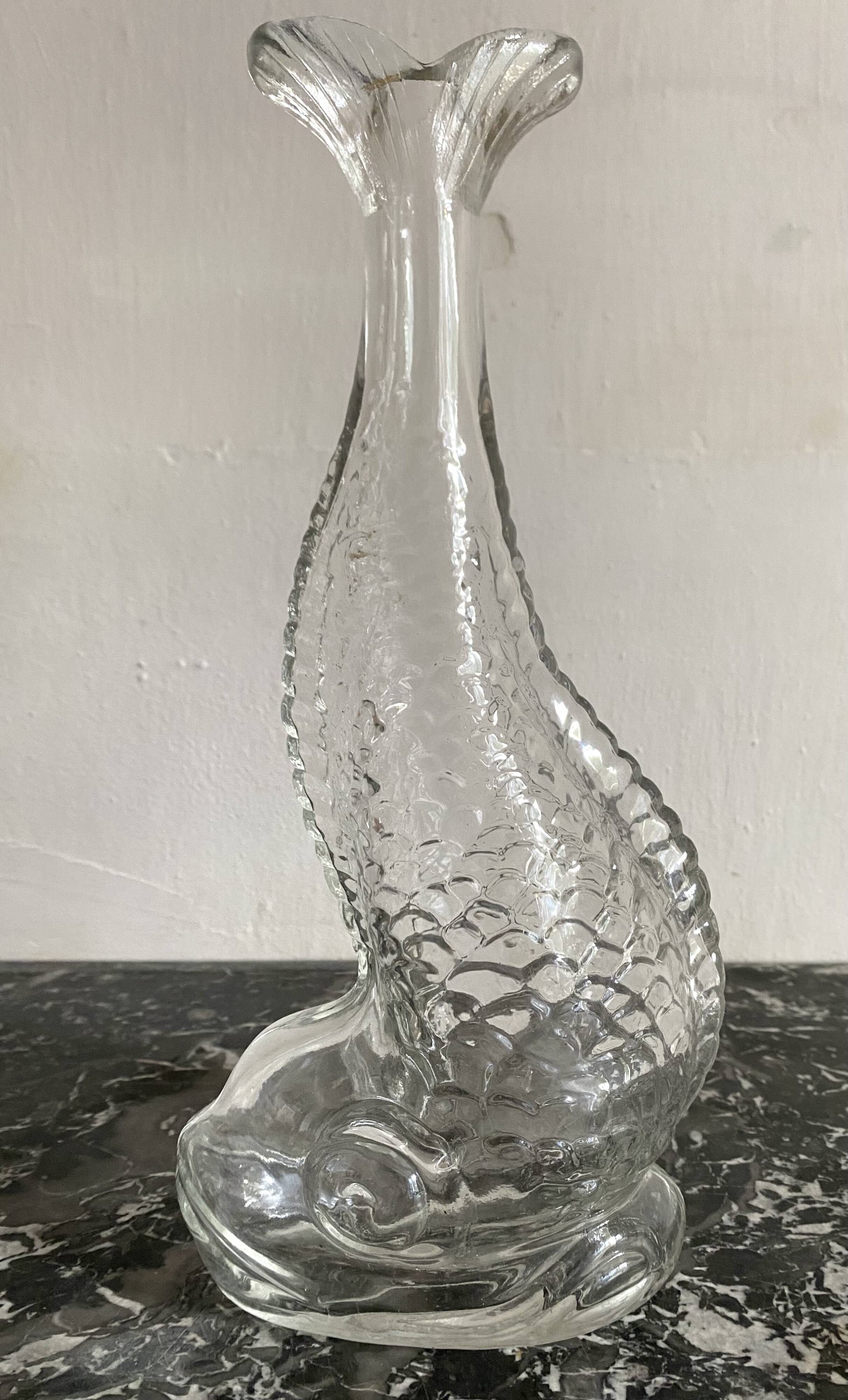Glass fish carafe, 4 available