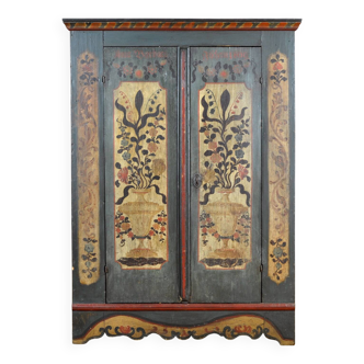 German Folk art bridal cabinet, 1809