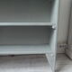 Vintage bookcase green of gray wooden top