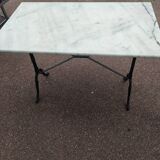Bistro table in marble from a Parisian brasserie