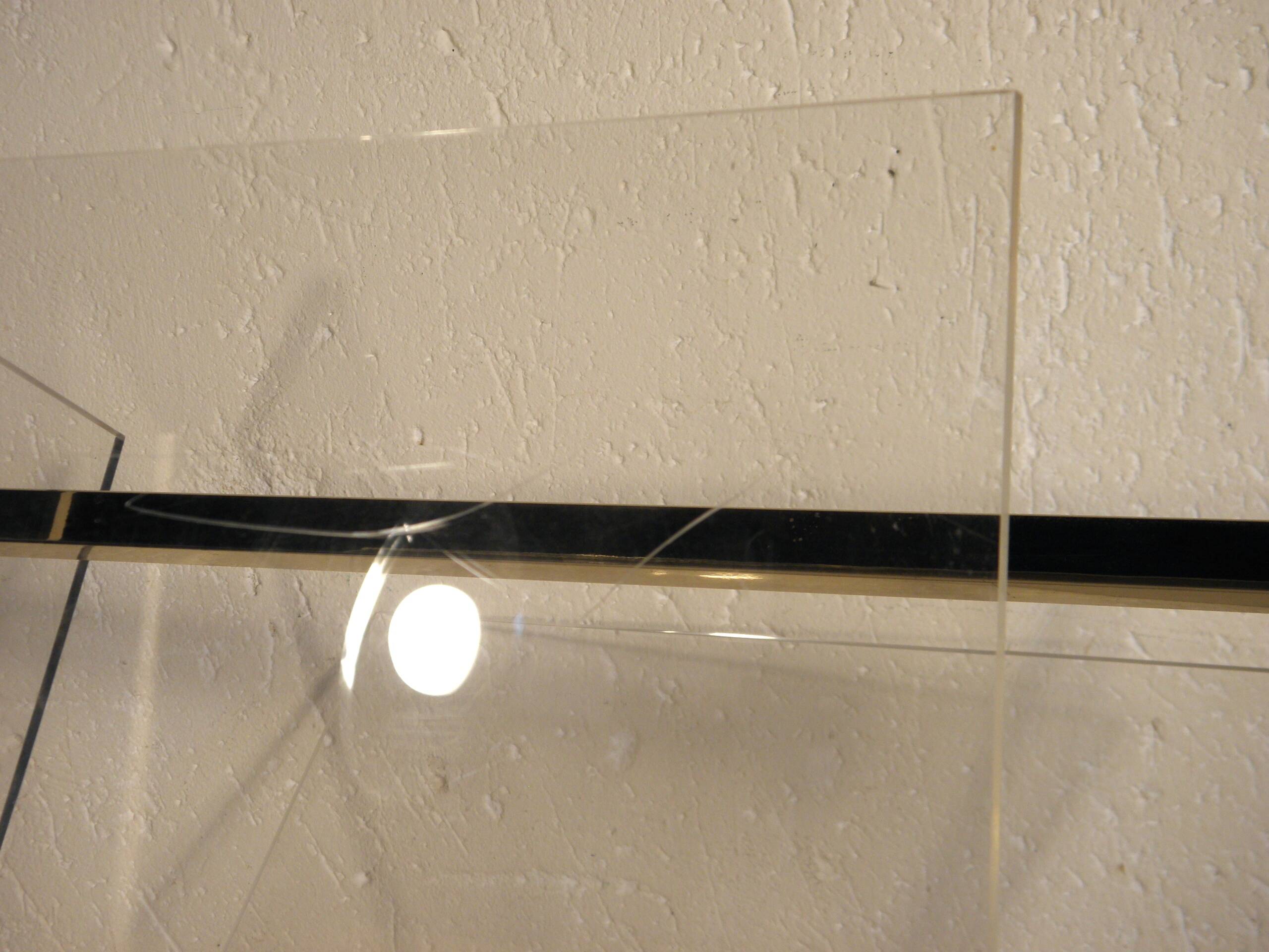 Plexiglass and metal dore magazine holders