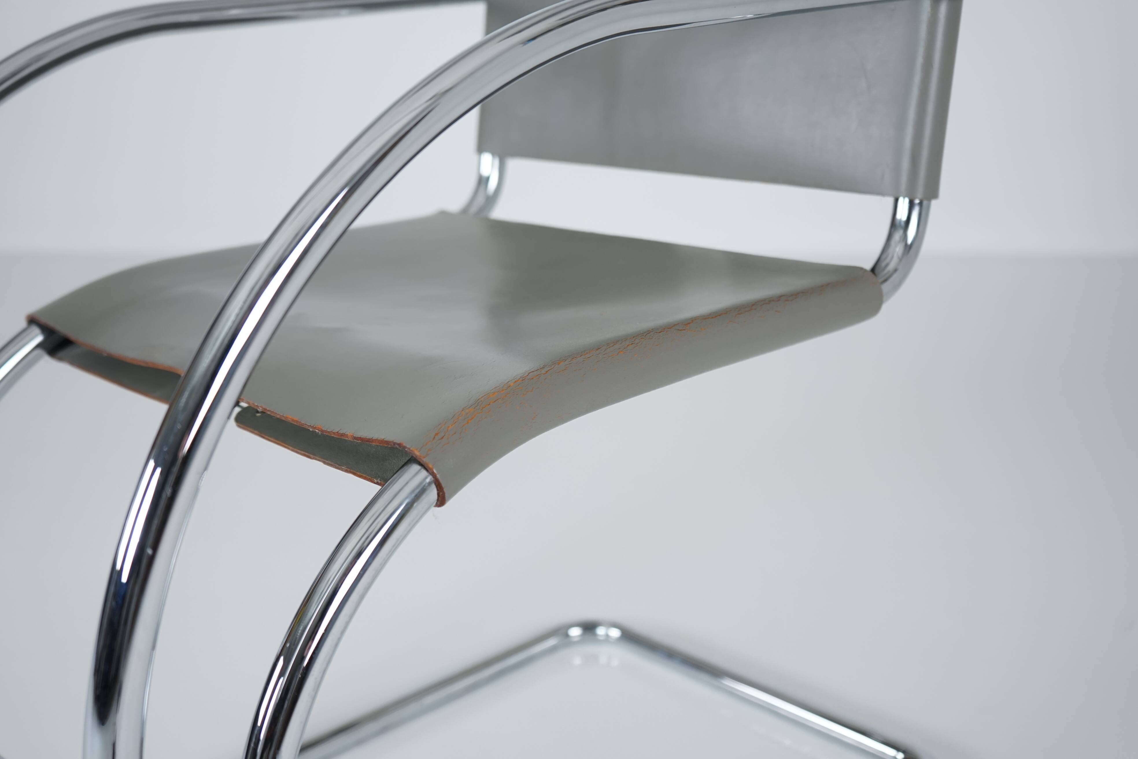 MR20 Tubular Steel Chair by Ludwig Mies van der Rohe for Knoll