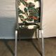 Aluminum chairs covered with Yasmine All overdose multicolor fabric Maison Thevenon arma Burgess