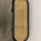 Rattan piano bench