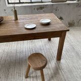 Farmhouse table in elm and pine 2m