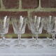 8 glasses with semi-crystal stems