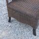 Set de 3 fauteuils en rotin des années 70