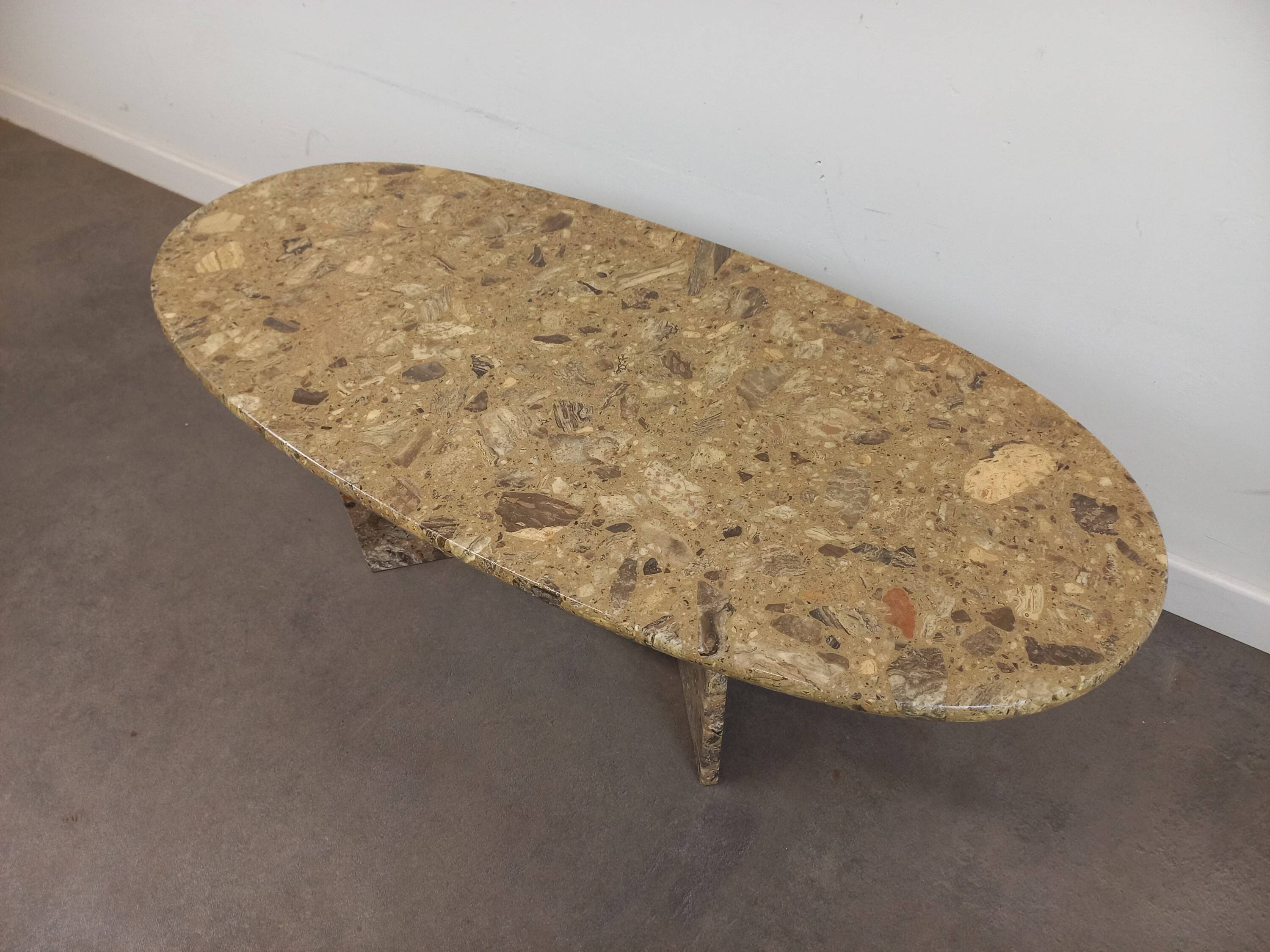 Vintage coffee table in reconstituted stone