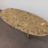 Vintage coffee table in reconstituted stone