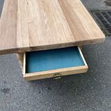 19th century farmhouse table renovated in solid oak 200cm