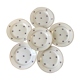 set of 6 dessert plates Digoin Sarreguemines model Floréal years 50-60