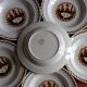 Set of 10 large ironstone plates Art Deco Saint-Amand Water Lily